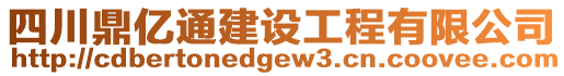 四川鼎億通建設(shè)工程有限公司