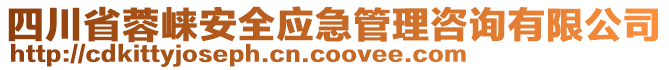 四川省蓉崍安全應(yīng)急管理咨詢有限公司