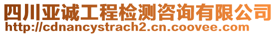 四川亞誠工程檢測咨詢有限公司