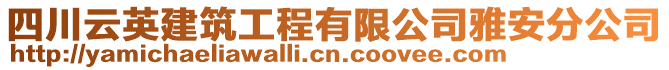 四川云英建筑工程有限公司雅安分公司