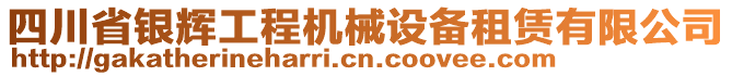 四川省銀輝工程機(jī)械設(shè)備租賃有限公司