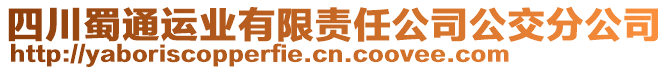 四川蜀通運業(yè)有限責(zé)任公司公交分公司