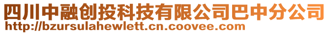 四川中融創(chuàng)投科技有限公司巴中分公司