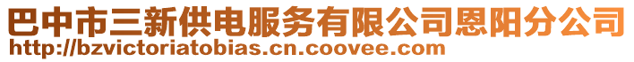 巴中市三新供電服務有限公司恩陽分公司