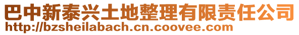 巴中新泰興土地整理有限責(zé)任公司