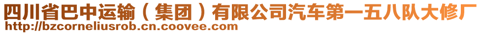四川省巴中運輸（集團）有限公司汽車第一五八隊大修廠