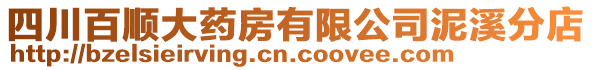四川百順大藥房有限公司泥溪分店