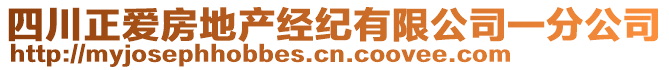 四川正愛房地產(chǎn)經(jīng)紀有限公司一分公司