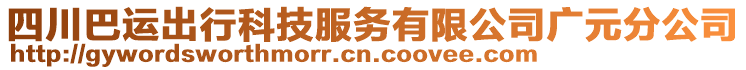 四川巴運(yùn)出行科技服務(wù)有限公司廣元分公司