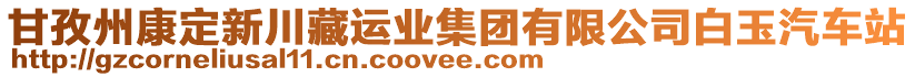 甘孜州康定新川藏運(yùn)業(yè)集團(tuán)有限公司白玉汽車站