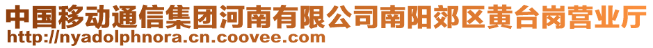 中國移動通信集團河南有限公司南陽郊區(qū)黃臺崗營業(yè)廳