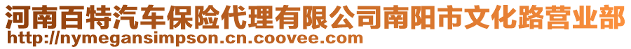 河南百特汽車保險代理有限公司南陽市文化路營業部