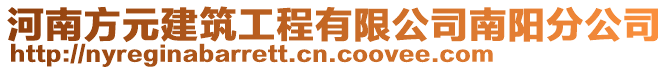 河南方元建筑工程有限公司南陽分公司