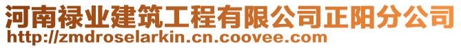 河南祿業建筑工程有限公司正陽分公司