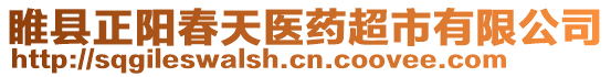 睢縣正陽春天醫藥超市有限公司