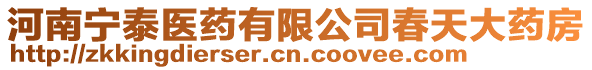 河南寧泰醫藥有限公司春天大藥房