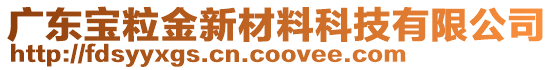 廣東寶粒金新材料科技有限公司