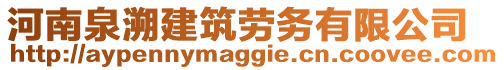 河南泉溯建筑勞務有限公司