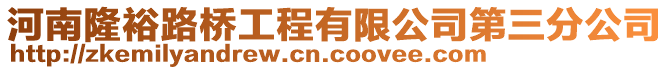 河南隆裕路橋工程有限公司第三分公司