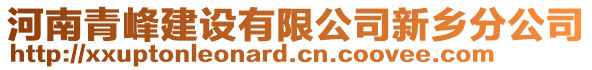 河南青峰建設(shè)有限公司新鄉(xiāng)分公司