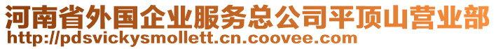 河南省外國企業服務總公司平頂山營業部