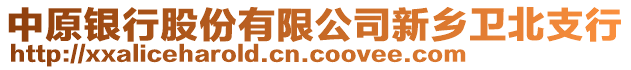 中原銀行股份有限公司新鄉(xiāng)衛(wèi)北支行