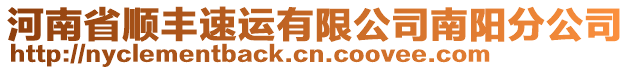 河南省順豐速運有限公司南陽分公司
