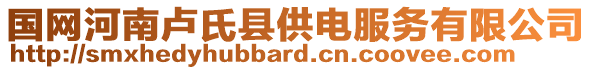 國(guó)網(wǎng)河南盧氏縣供電服務(wù)有限公司