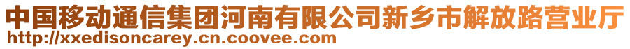 中國移動(dòng)通信集團(tuán)河南有限公司新鄉(xiāng)市解放路營業(yè)廳