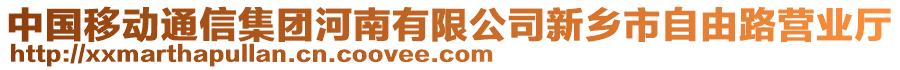 中國移動通信集團(tuán)河南有限公司新鄉(xiāng)市自由路營業(yè)廳