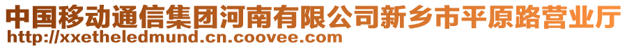 中国移动通信集团河南有限公司新乡市平原路营业厅