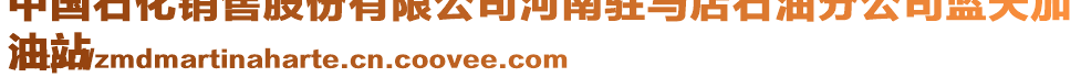 中國石化銷售股份有限公司河南駐馬店石油分公司藍天加
油站