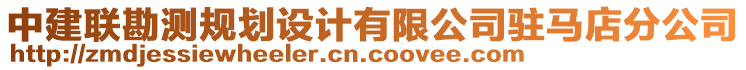 中建聯勘測規劃設計有限公司駐馬店分公司