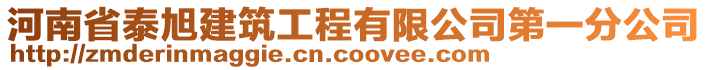 河南省泰旭建筑工程有限公司第一分公司