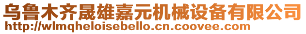 烏魯木齊晟雄嘉元機械設備有限公司