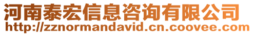 河南泰宏信息咨詢有限公司