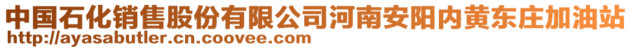 中國石化銷售股份有限公司河南安陽內(nèi)黃東莊加油站