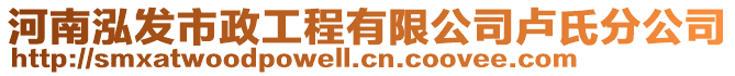 河南泓發(fā)市政工程有限公司盧氏分公司