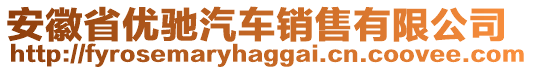 安徽省優(yōu)馳汽車銷售有限公司