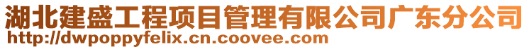 湖北建盛工程項目管理有限公司廣東分公司