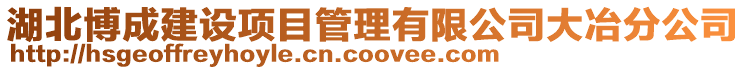 湖北博成建設項目管理有限公司大冶分公司