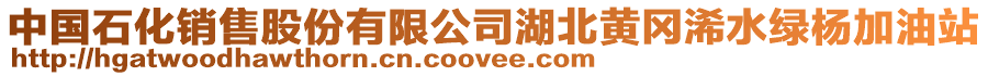 中國(guó)石化銷售股份有限公司湖北黃岡浠水綠楊加油站