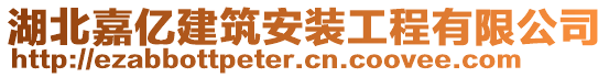 湖北嘉億建筑安裝工程有限公司