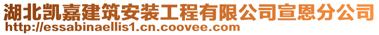 湖北凱嘉建筑安裝工程有限公司宣恩分公司