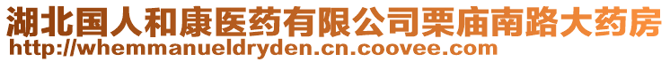 湖北國(guó)人和康醫(yī)藥有限公司栗廟南路大藥房