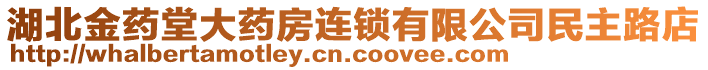 湖北金藥堂大藥房連鎖有限公司民主路店