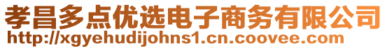 孝昌多點(diǎn)優(yōu)選電子商務(wù)有限公司