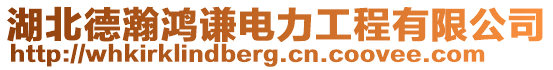 湖北德瀚鴻謙電力工程有限公司