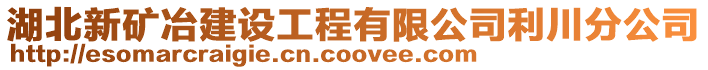 湖北新礦冶建設工程有限公司利川分公司