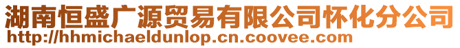 湖南恒盛廣源貿(mào)易有限公司懷化分公司